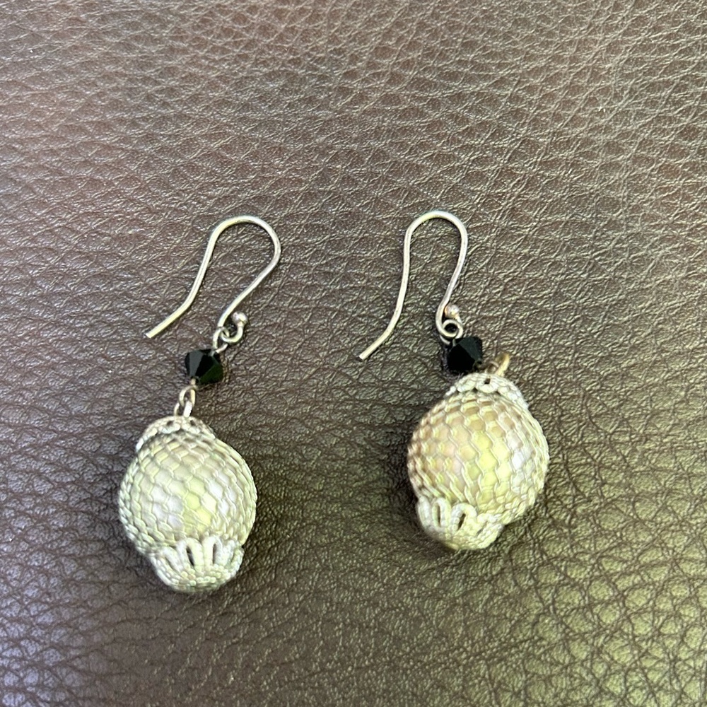 Vintage pendant costume earrings